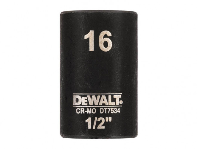 Головка торцевая ударная короткая IMPACT DeWALT DT7534