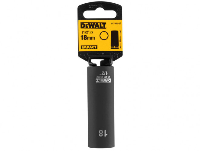 Головка торцевая ударная удлинённая IMPACT DeWALT DT7552