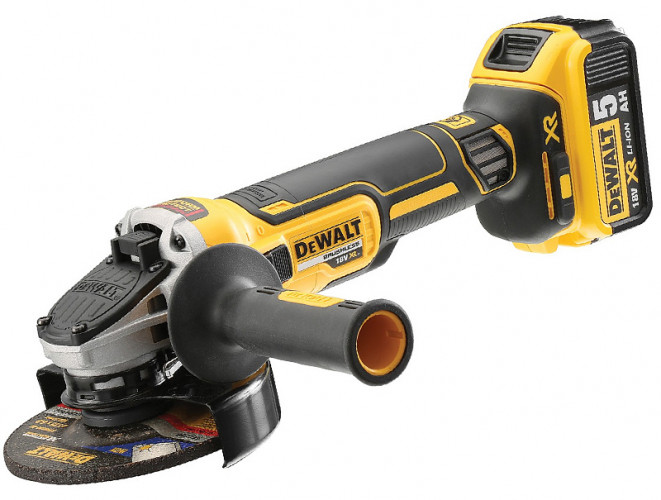 Аккумуляторная болгарка DeWALT DCG405P2