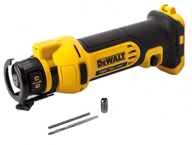 Аккумуляторный фрезер для вырезания гипсокартона DeWALT DCS551NT