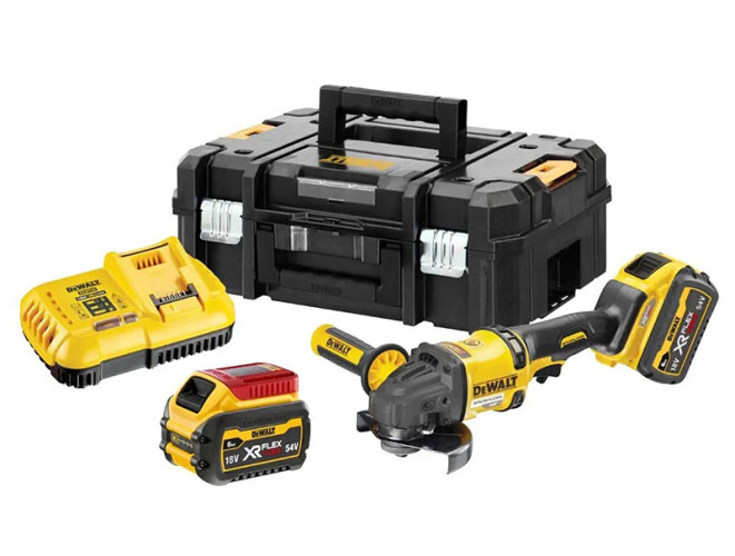 Аккумуляторная болгарка DeWALT DCG418T2