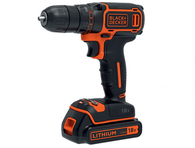 Аккумуляторная дрель-шуруповерт BLACK&DECKER BDCDC18KB