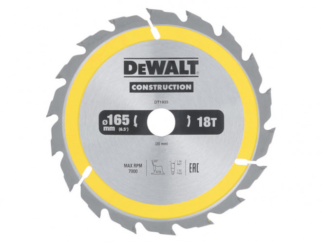 Пильный диск Construction DeWALT DT1933