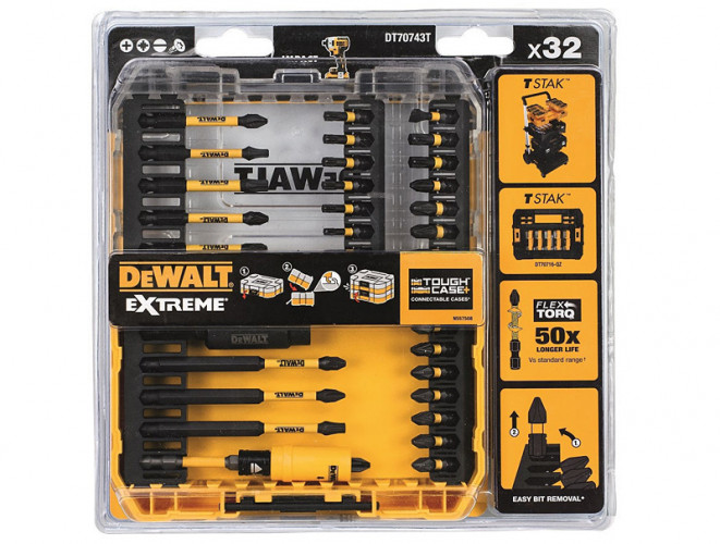 Набор бит и насадок DeWALT DT70743T (32 шт.)