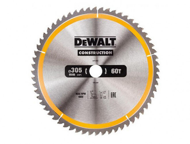 Пильный диск Construction DeWALT DT1960