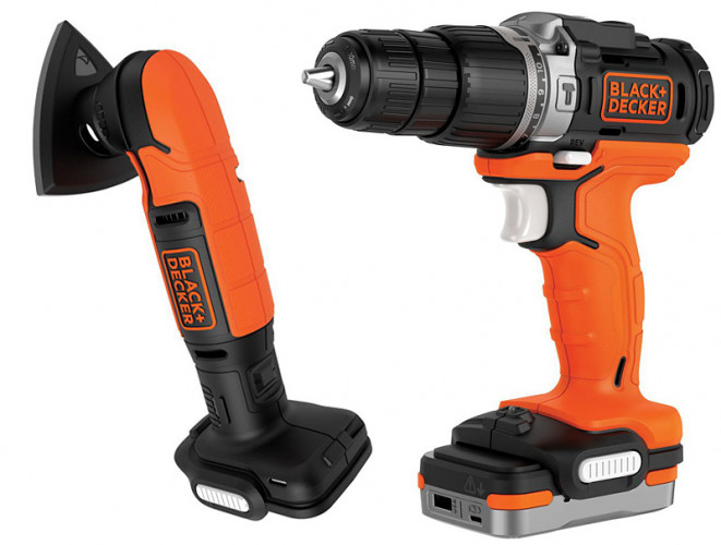 Набор аккумуляторного инструмента BLACK&DECKER BDCK121S1S