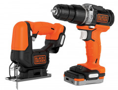 Набор аккумуляторного инструмента BLACK&amp;DECKER BDCK122S1S